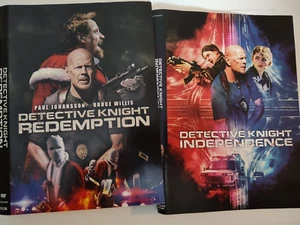 Detective Knight Redemption & Independence (DVDs) - Bruce Willis, Plays Great - Imagen 1 de 7