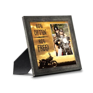 Ride Often, Ride Free Harley Davidson Motorcycle Picture Frame - Picture 1 of 20