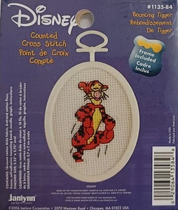 Janlynn Mini Counted Cross Stitch Kit- Bouncing Tigger - Picture 1 of 1