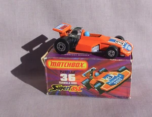 Matchbox Superfast n.36 Formula 5000 Made in England scatola originale 1975 - Foto 1 di 10