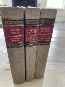 Classics Club 3-Book Set: Ibsen, Defoe, Bradford – Vintage Linen Editions - Picture 1 of 13
