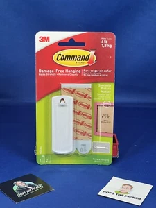 Colgadores grandes de dientes de sierra 3M Command - blancos 1 percha y 2 tiras - Imagen 1 de 1