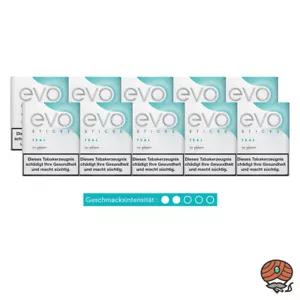 EVO TEAL Tabaksticks für Ploom Tabakerhitzer, 10x20 Stück = 1 Stange - Bild 1 von 2