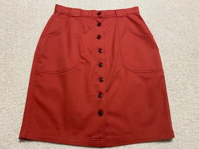 Falda The Territory Ahead para mujer talla 8 naranja botones bolsillos delanteros Foto 1 de 4