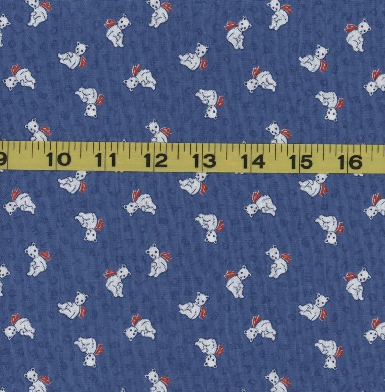 BTFQ Moda 30's Playtime Chloe's Closet 1930s Reproduction Blue Teddy Bears - Image 1 of 1