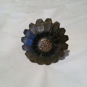Cast Iron Ornate Flower Hook Hanger for Coat  Wall Mounted Screw Painted Flower - Picture 1 of 6