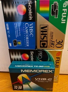 Menge 5 VHS-C 30 Minuten Camcorder Kassetten Neu Versiegelt! TC-30 KOSTENLOSER US-VERSAND - Bild 1 von 4