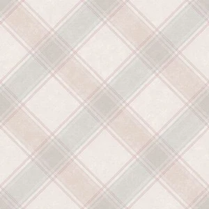 Papel pintado de tela forrada de tartán contemporáneo con patrón de decoración Holden 90742 - Imagen 1 de 2