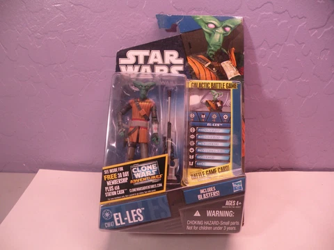STAR WARS CLONE WARS SERIES #47 BLUE CARD EL-LES EL LES  FIGURE Cover