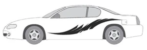 DECAL #A914 VINYL GRAPHIC AUTO SUV  VEHICLE CROSS OVER SWOOSH TRUCK VAN CAR SEMI - Picture 1 of 3