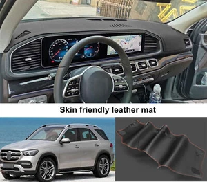 For Benz GLE 2020-24 Leather Non-slip Dash Board Cover Mat Dashboard Carpet 1PCS - Picture 1 of 8