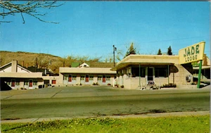 RAWLINS, WYOMING - JADE LODGE - MOTEL - 1954 - VINTAGE POSTKARTE - Bild 1 von 2