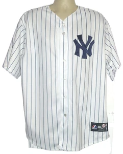 Majestic New York Yankees Men's Button Up Blank Jersey Size: XL 100% Polyester - Picture 1 of 9