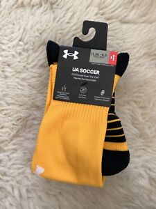 1 pair UNDER ARMOUR SOCCER CUSHIONED OVER THE CALF SOCKS FOLD DOWN CUFF