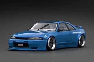 Modelo de encendido 1/18 IG3026 PANDEM Nissan Skyline GT-R (BCNR33) azul R33 - Imagen 1 de 2