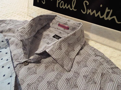 Camisa PAUL SMITH para hombre 🌍 Talla 15,5" (PECHO 42")🌎RRP £95+📮 ESTILO FLORAL A RAYAS Foto 1 de 4