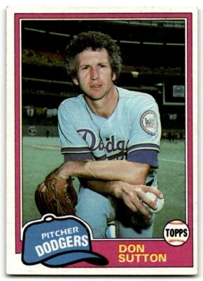 1981 Topps Don Sutton Los Angeles Dodgers #605 - Image 1 of 2