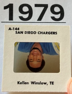 KELLEN WINSLOW 1979 NFL FOOTBALL TV MEDIA SLIDE SAN DIEGO CHARGERS PRE-ROOKIE - Picture 1 of 4