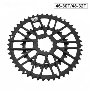Road Bike Chainring 48-32T 46-30T Double Chainring for 9-12 Speed Crankset - Picture 1 of 21