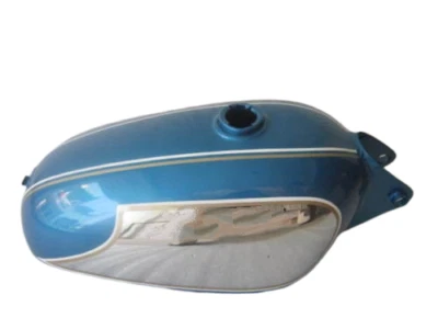 Tanque de gasolina para Ducati 350Cc Scrambler en pintura azul cromada Foto 1 de 4