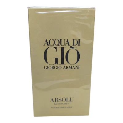 ACQUA DI  GIO ABSOLU GIORGIO ARMANI  Men Perfume EDP 125ml 4.2oz 100% ORIGINAL - image 1 of 3