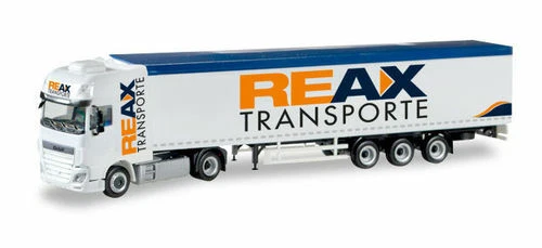 Herpa 307260 Spur H0 1/87 DAF XF Euro 6 SSC Schubboden-Sattelzug "REAX" - Bild 1 von 1