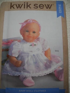 Baby Puppenkleidung 11"-16" Puppen Kleid Windel Strampler Kwik Nähen 4283 Schnittmuster - Bild 1 von 2
