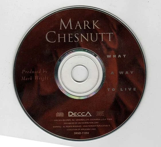 What a Way to Live ~ Mark Chesnutt ~ Contemporary Country ~ CD ~ Acceptable - Изображение 1 из 1