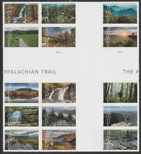 US 5960 Appalachian Trail F cross gutter block 15 B MNH 2025 - Picture 1 of 1
