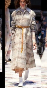 Acne Studios Checked Alpaca Mohair Coat 34 - Picture 1 of 13