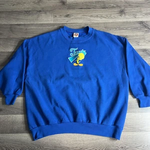Vintage Tweety Vogel Sweatshirt passt XL Baggy Looney Tunes 1997 3/4 Arm 90er USA - Bild 1 von 9