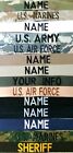 EASY ORDER NAME TAPES-MILITARY-LAW ENFORCEMENT  With hook fastener sewn to back