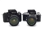 Two Vintage Nikon F2 (Serial #: 7818587 & 7351788) 35mm Film SLR Camera Lot