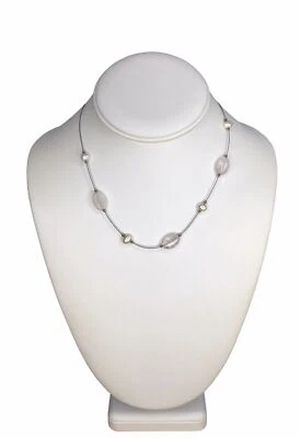 Collar Silpada Retirado Romántico Delicado Fairycore Cristal Perla Plata SS Foto 1 de 4