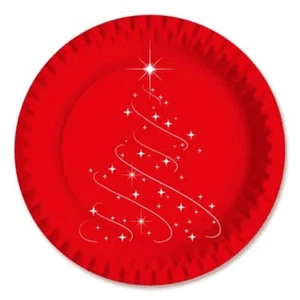 Platos Pisos Cartulina Rojo Magia Xmas Ø 23CM 10 Pzas. - DOPLA - Navidad - Imagen 1 de 4