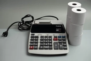 Canon P170-DH 12 Digit 10 Key Adding Business Machine Calender Clock Calculator - Picture 1 of 3