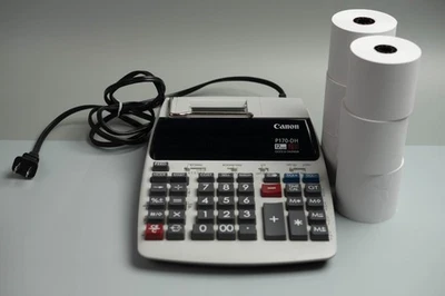 Canon P170-DH 12 Digit 10 Key Adding Business Machine Calender Clock Calculator - Image 1 of 3