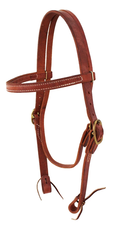 Cabecero de cuero Horse Western Challenger Made Working Tack 1" 975H1010 Foto 1 de 1