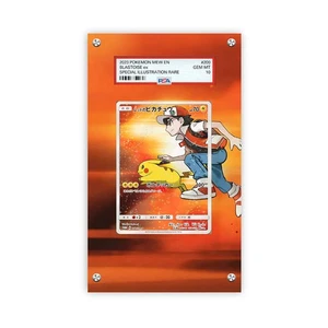 Ash Ketchum & Pikachu 270/SM-P - Pokémon PSA Extended Artwork Protective Card Di - Picture 1 of 3