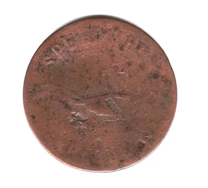 1859 CANADA FISHERY HALF PENNY TOKEN SHIPPING .99 - Picture 1 of 2