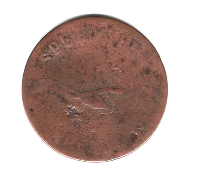 1859 CANADA FISHERY HALF PENNY TOKEN SHIPPING .99 - Image 1 of 2