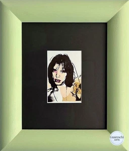 ORIGINAL Andy Warhol Mick Jagger 75 Einladungskarte - handsigniert - COA - Bild 1 von 13
