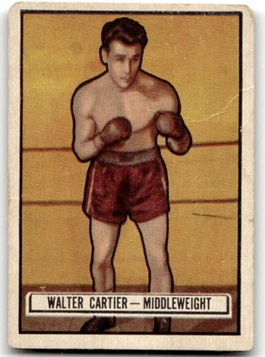 1951 Topps Ringside #33 Walter Cartier Boxing (low grade) NO RESERVE! - Image 1 of 2