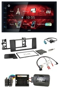 JVC DAB USB Bluetooth 2DIN Lenkrad Autoradio für BMW 5er E39 01-04 Aktivsystem - Bild 1 von 8