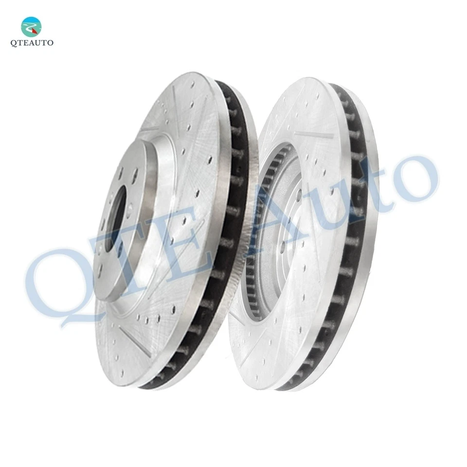 Rotores de freno de disco ranurados perforados delanteros de 303 mm para Chevrolet Impala 2006-2013 Foto 1 de 4