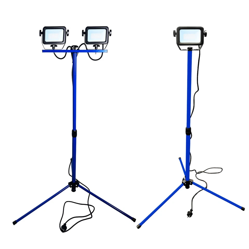 Strahler LED Fluter LED auf Stativ 30W/2x30W LED Leuchte 3600lm / 2x 3600lm IP65 - Bild 1 von 1