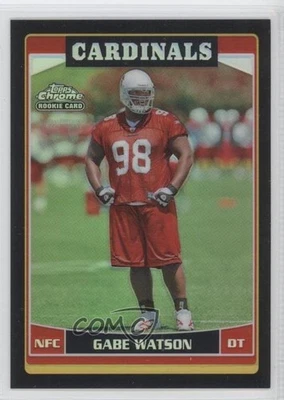 2006 Topps Chrome Black Refractor /199 Gabe Watson #203 Rookie RC - Image 1 of 2
