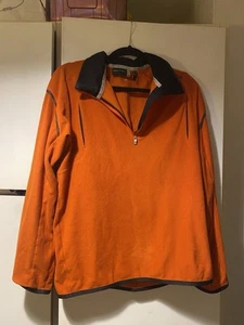 rare porche x adidas orange fleeced jacket (some peeling of logo - Picture 1 of 7