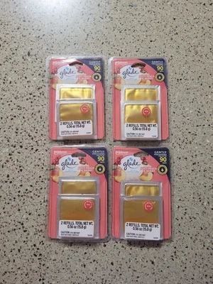 4 Glade Gel Air Refills Juicy Peach & Berry (2 Refills In Each Pack) NEW/SEALED  - Image 1 of 4