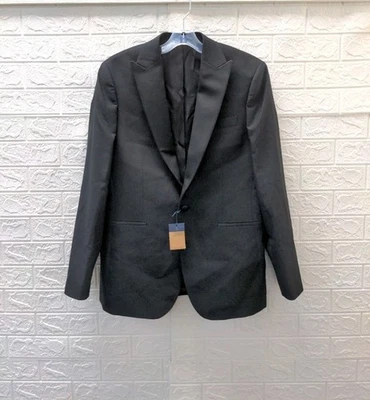 New Charles Tyrwhitt Black Slim Fit Peak Lapel Dinner Suit Jacket Sz 40L - Image 1 of 4